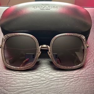 Coach Glitter Gray Sunglasses